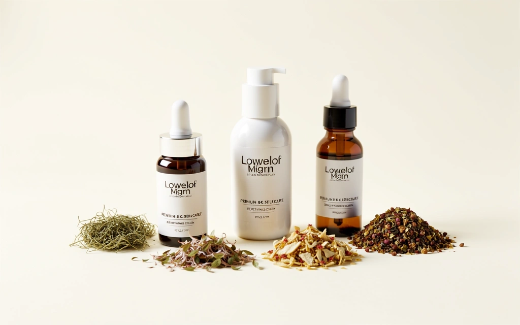 Premium skincare and wellness elements